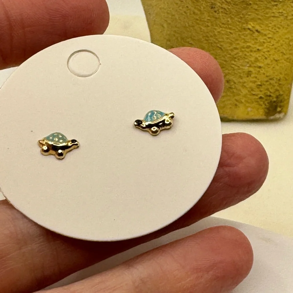 14Kt Gold Plated‎ Turtle Earrings